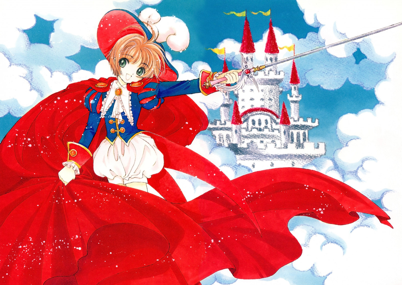 illustration, anime, Kinomoto Sakura, julemanden, Cardcaptor Sakura, KLEMME, fiktiv karakter, 4505x3200 px