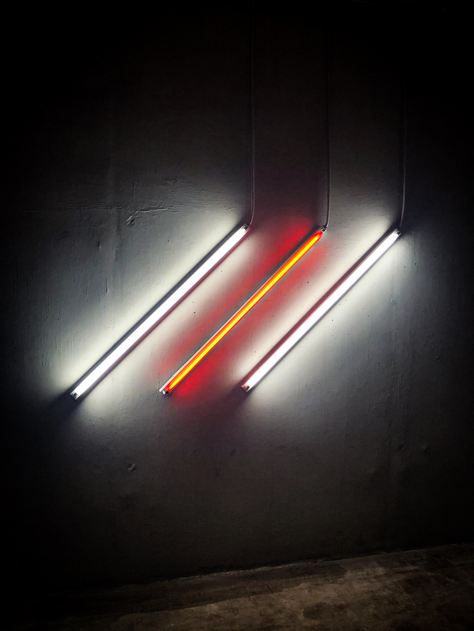 Mexiko, žárovka, neon, Červené, bílý, temný