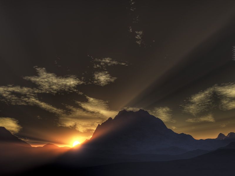 sunlight, sunset, night, 3D, render, reflection sunlight, sunset, night, 3D, render, reflection