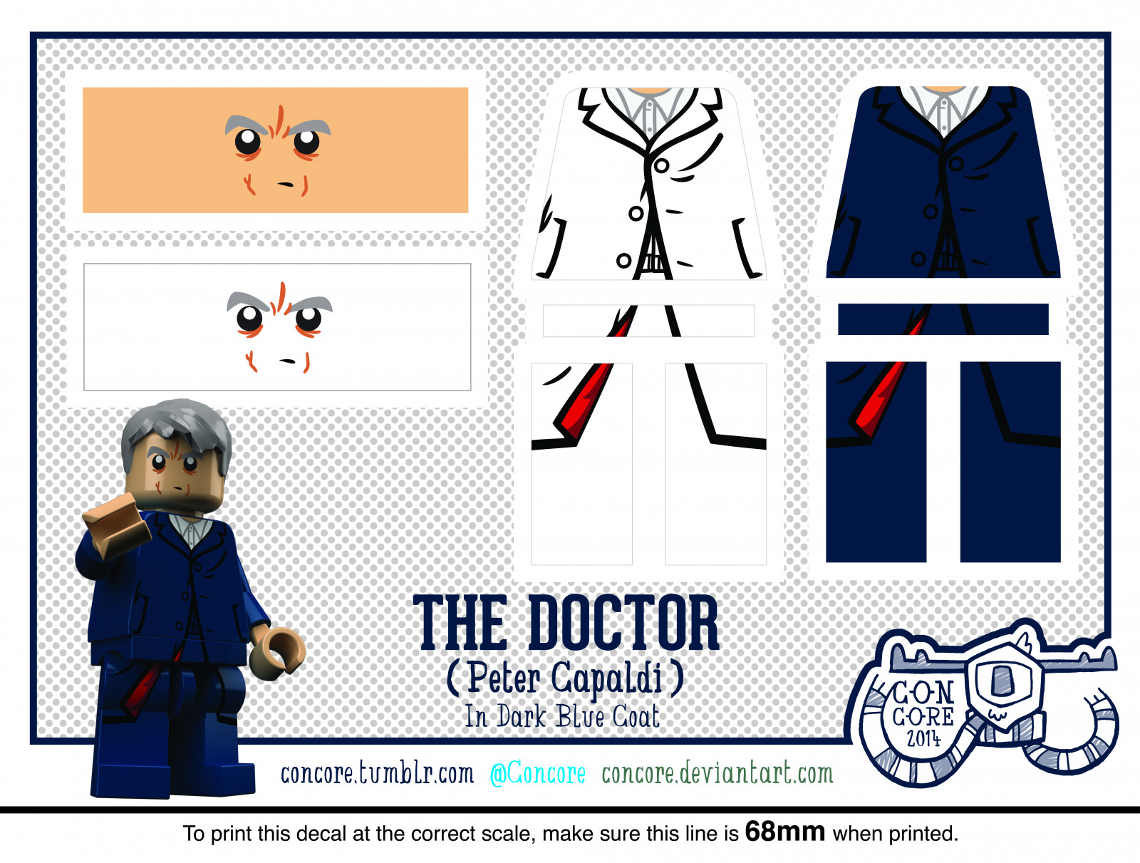 ilustrace, text, logo, šaty, modrý, kreslená pohádka, grafický design, vzor, jednotný, TARDIS, značka, oblečení, Zvyk, horní, 12, UMĚNÍ, plocha, bod, materiál, design, čára, clara, oblek, minifigure, grafika, font, beletrie, produkt, svrchní oděvy, rukáv, Clip Art, Petr, minifig, kdo, doktor, obtisk, Moffat, organizace, 12., Concore, Capaldi, human behavior