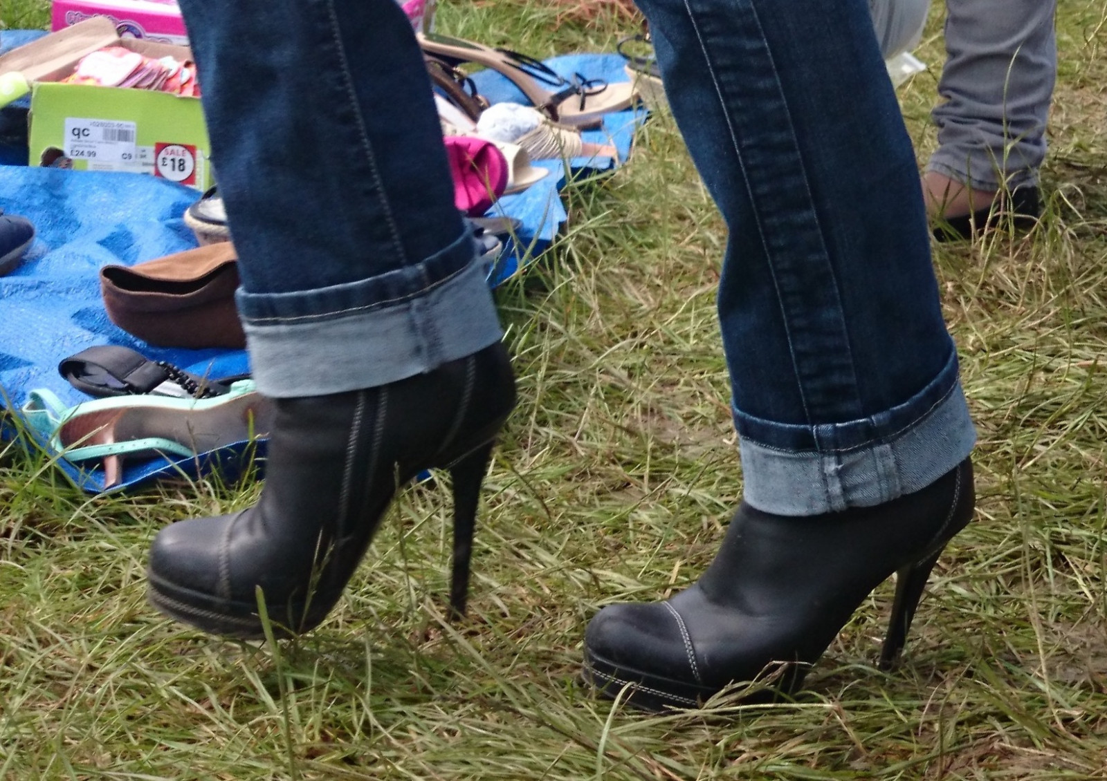 Wallpaper leather, boots, jeans, heels, stiletto 1646x1163 964001