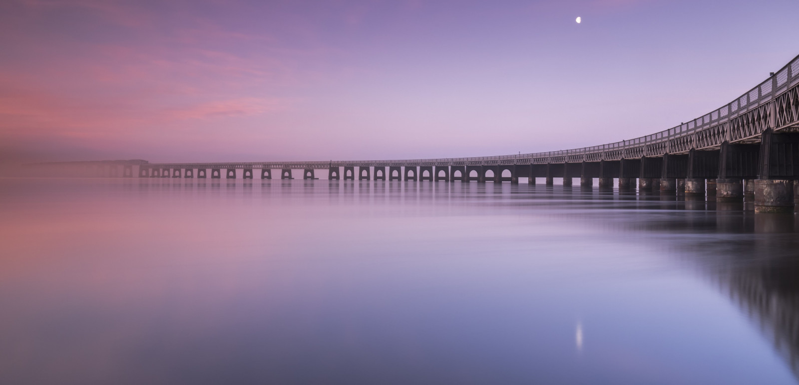 Wallpaper water, outdoors, bridge, construction 2560x1234