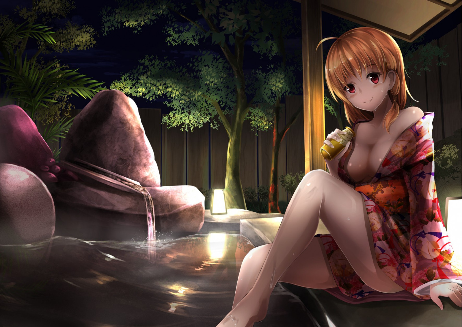 Wallpaper : long hair, anime girls, legs, Love Live, cleavage, red eyes
