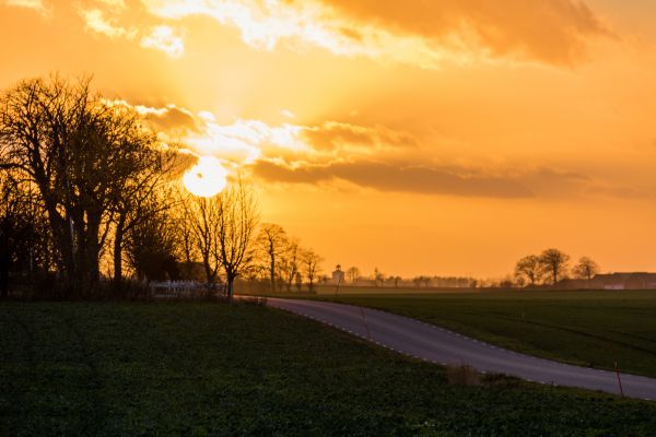 sunlight,nature,landscape,sunset,hill,sky