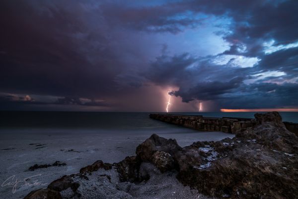 landscape,night,water,sunset,sea,shore
