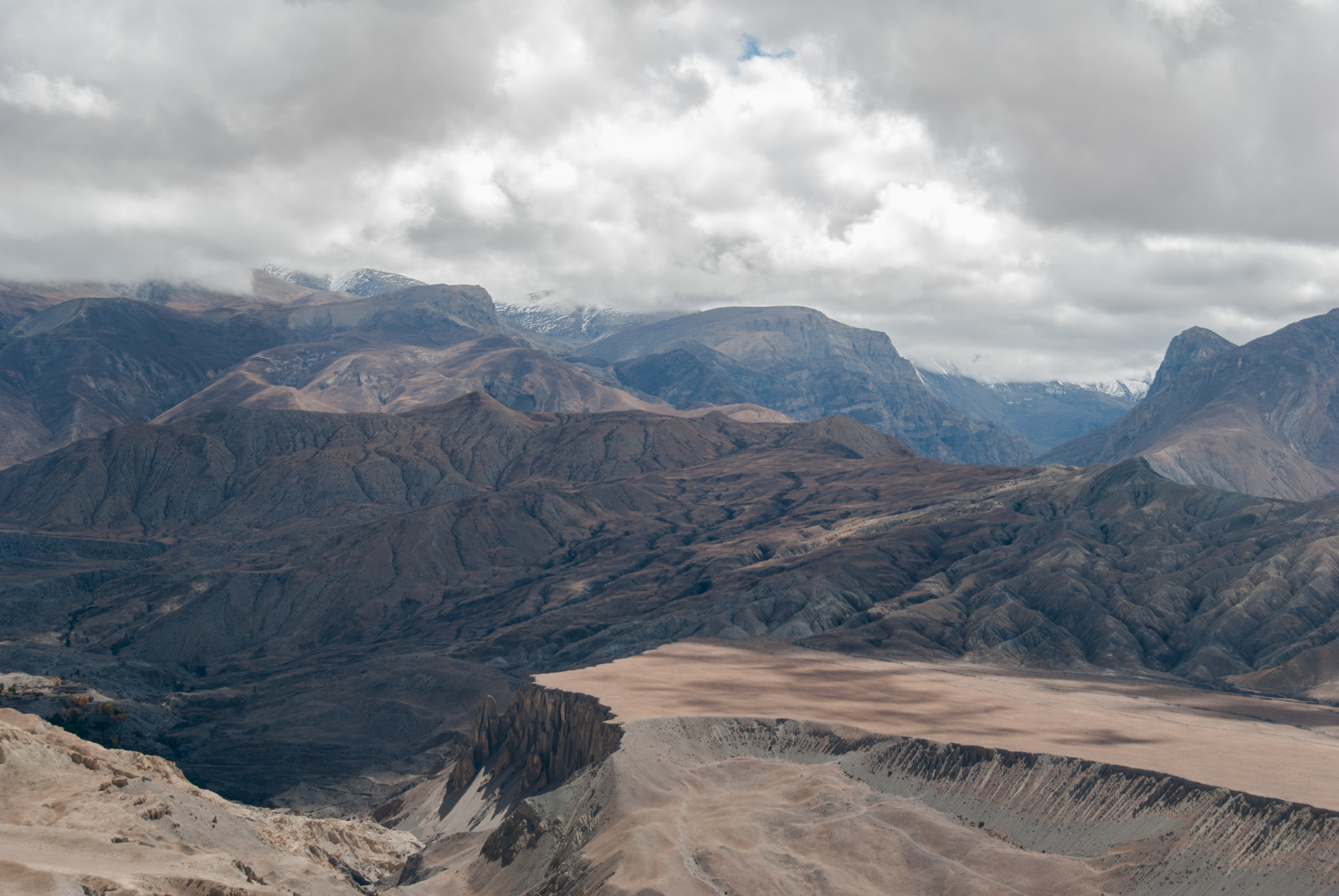 Nepál, Příroda, Skála, mraky, trekking, cestování, krajina, Nikon, Mustang, paysage, montagnes, D80