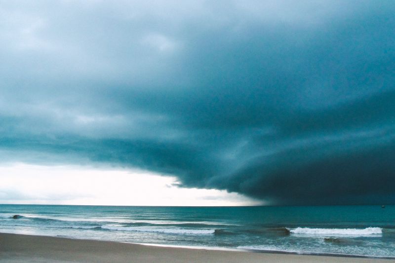 světlo, stín, moře, nebe, pláž, Příroda