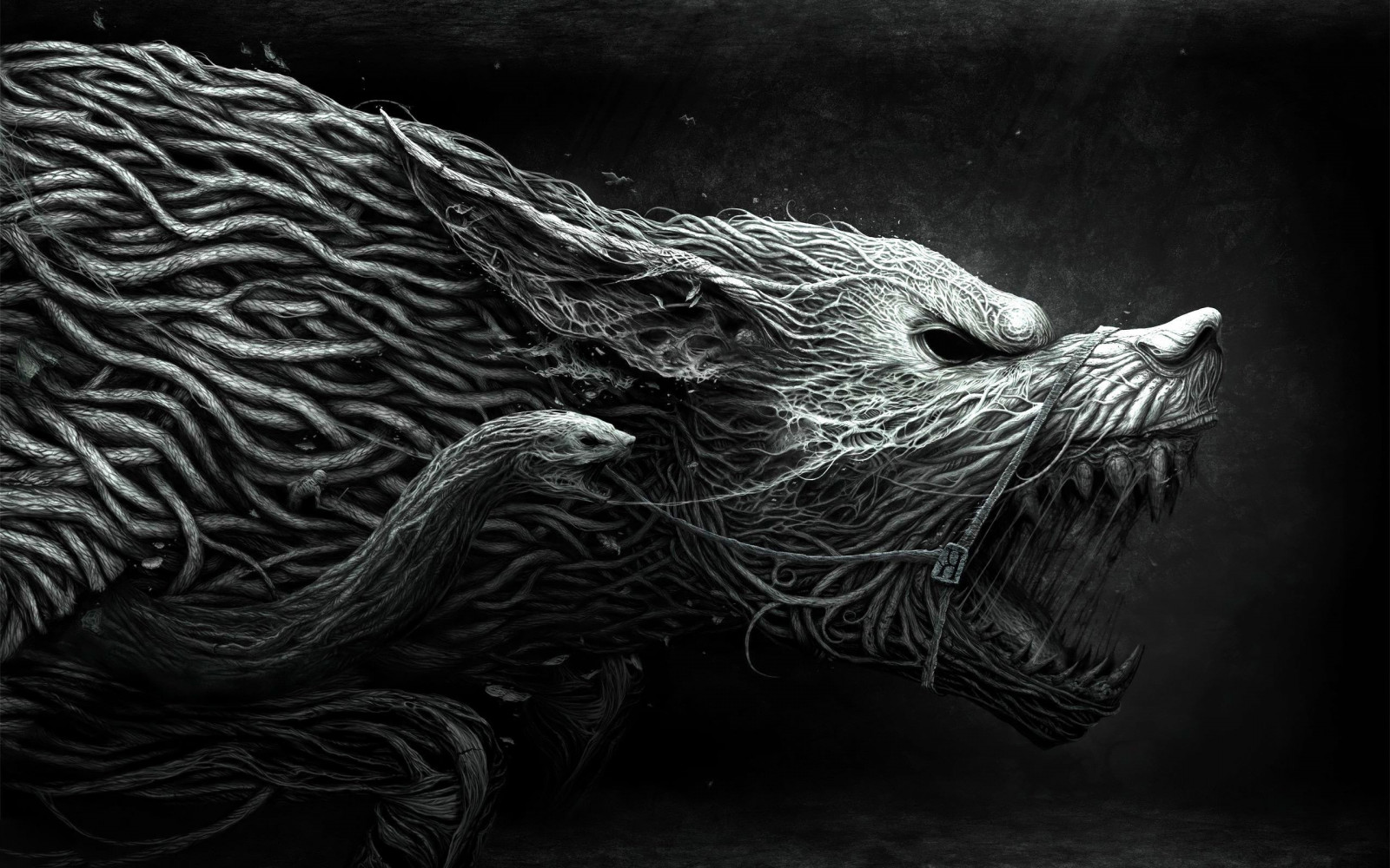 desenhando, Preto, ilustração, arte digital, monocromático, Fantasia arte, criatura, fotografia, escultura, ARTE, Trevas, esboço, 2560x1600 px, Preto e branco, Fotografia monocromática