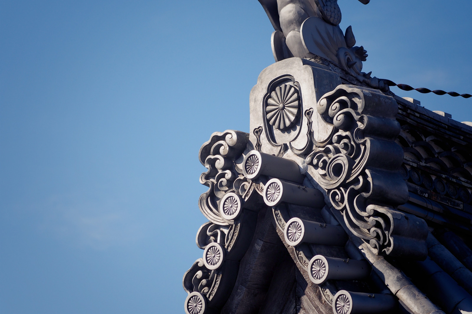 blå, tag, himmel, detalje, tagterrasse, Japan, tempel, japansk, buddhist, traditionel, klar, Kansai, buddism, ise, mieken, iseshi, 75mm, zd, okageyokocho, olympusem5, mzuikodigital75mmf18