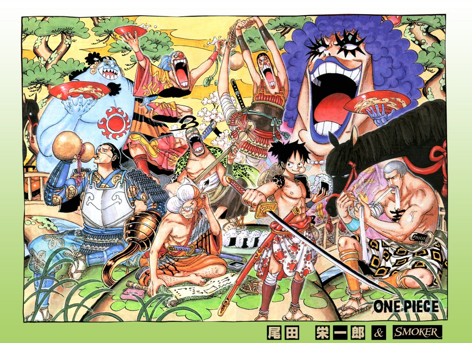 Wallpaper Illustration Anime Cartoon One Piece Monkey D Luffy 