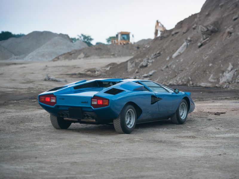 Xe cổ,Lamborghini Countach,1349x1012 px,Xe màu xanh