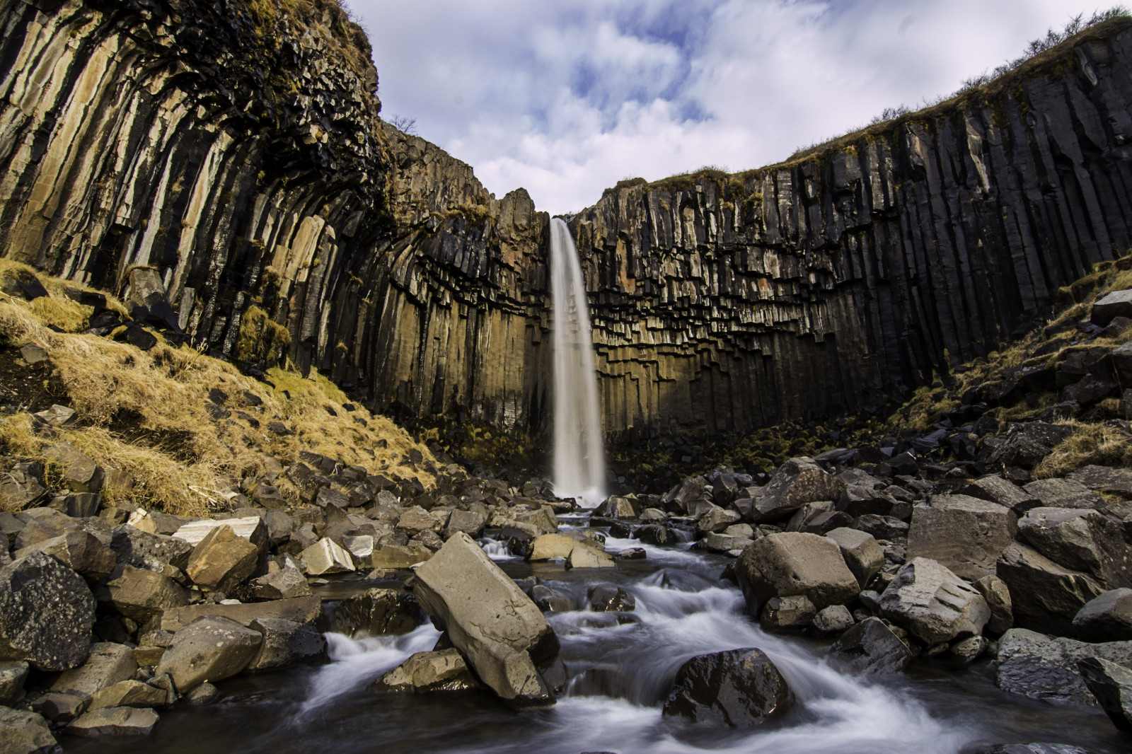 krajina, vodopád, moře, voda, Skála, Příroda, zima, svítání, útes, řeka, Kánon, údolí, kaňon, divočina, Island, proud, perspektivní, Formace, Terén, dlouho, expozice, široký úhel, podzim, hora, ngc, Tokina, 70d, geologie, landform, geografický rys, vádí, vodní prvek, Skaftafell