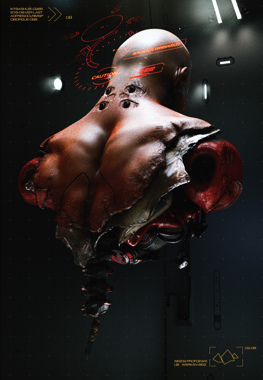 900x1300 px, cyberpunk, futuristický, robot