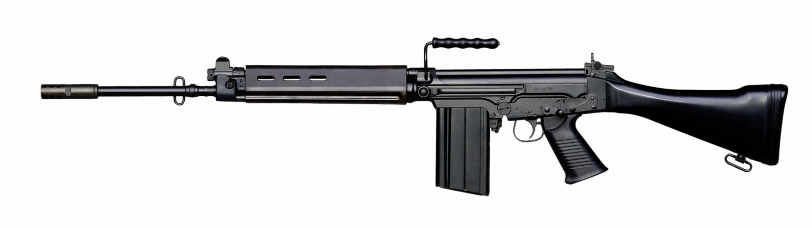 pistole, zbraň, pušky, útočná puška, kulomet, FN FAL, černá puška, spoušť, puška, střelná zbraň, hlaveň zbraně