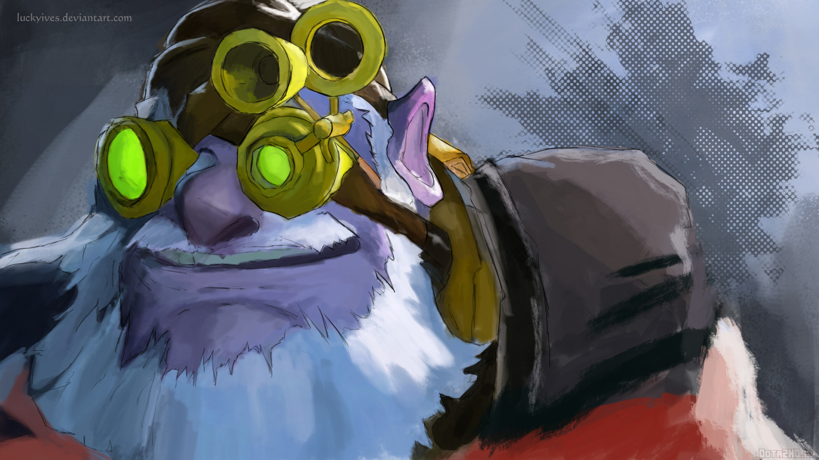 anime, Dota 2, UMĚNÍ, barva, Snímek obrazovky, odstřelovač, kardel SharpEye