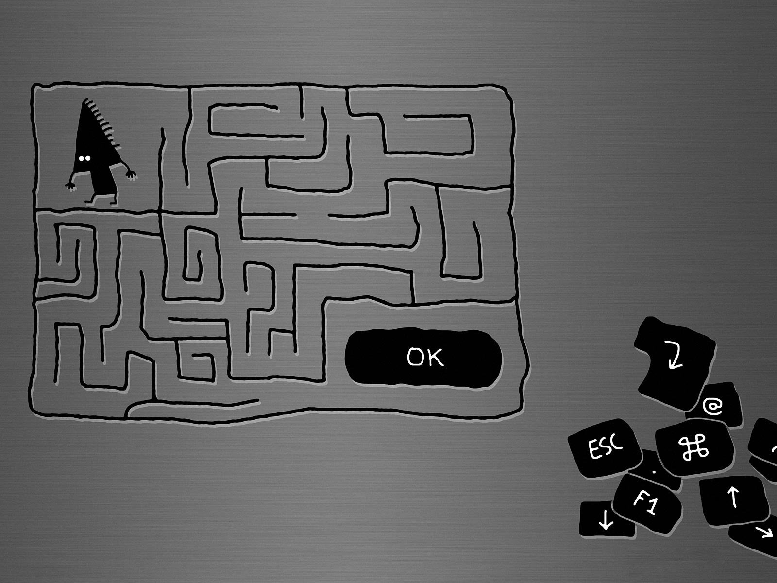 Wallpaper : labyrinth, drawing, gray 1600x1200 - CoolWallpapers ...