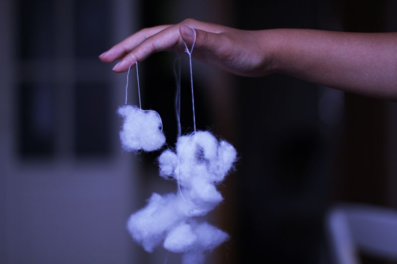 手,紫の,バイオレット,雲,青,コントローラ