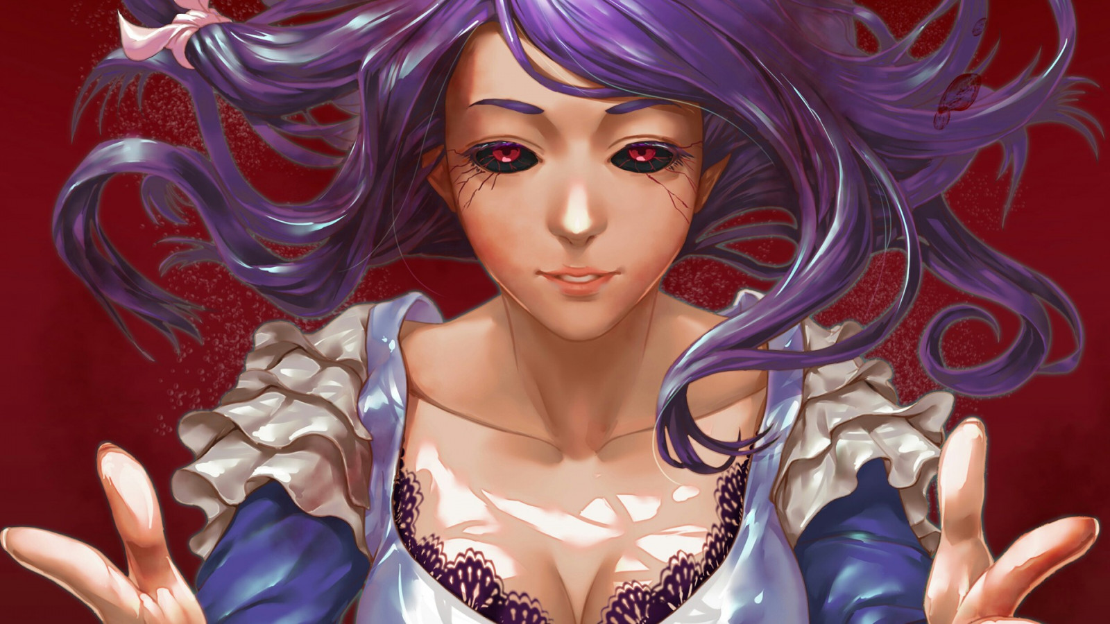 ilustrace, anime, anime dívky, Tokyo Ghoul, Hračka, Kamishiro Rize, fiktivní postava