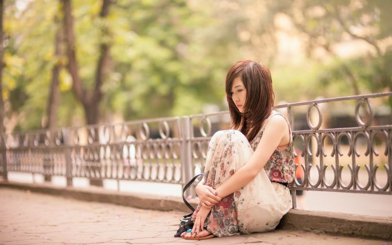 women, sitting, photography, dress, model, Asian women, sitting, photography, dress, model, Asian