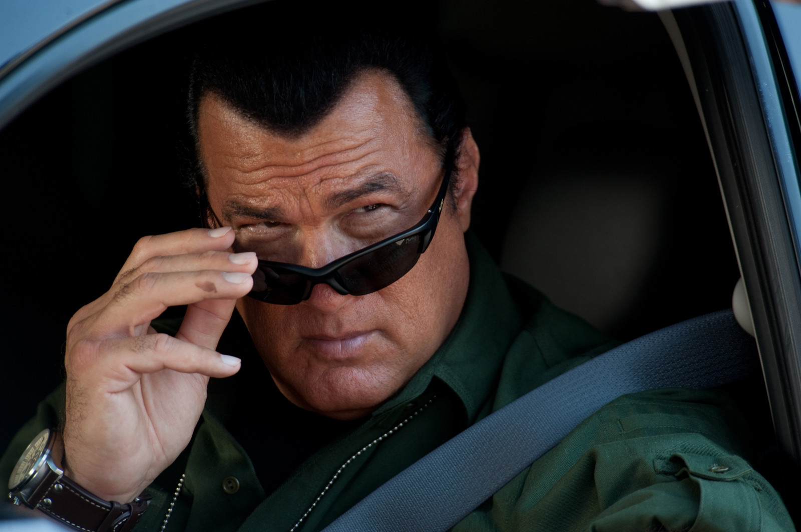 tvář, portrét, auto, bruneta, brýle, Osoba, hlava, muž, mužský, vision care, vousy, steven seagal