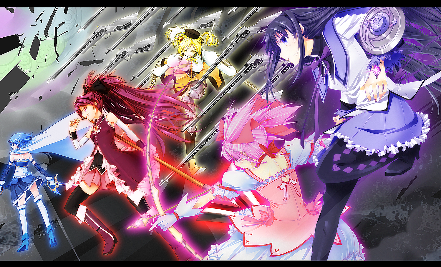 Mahou Shoujo Madoka Magica, Anime piger, anime