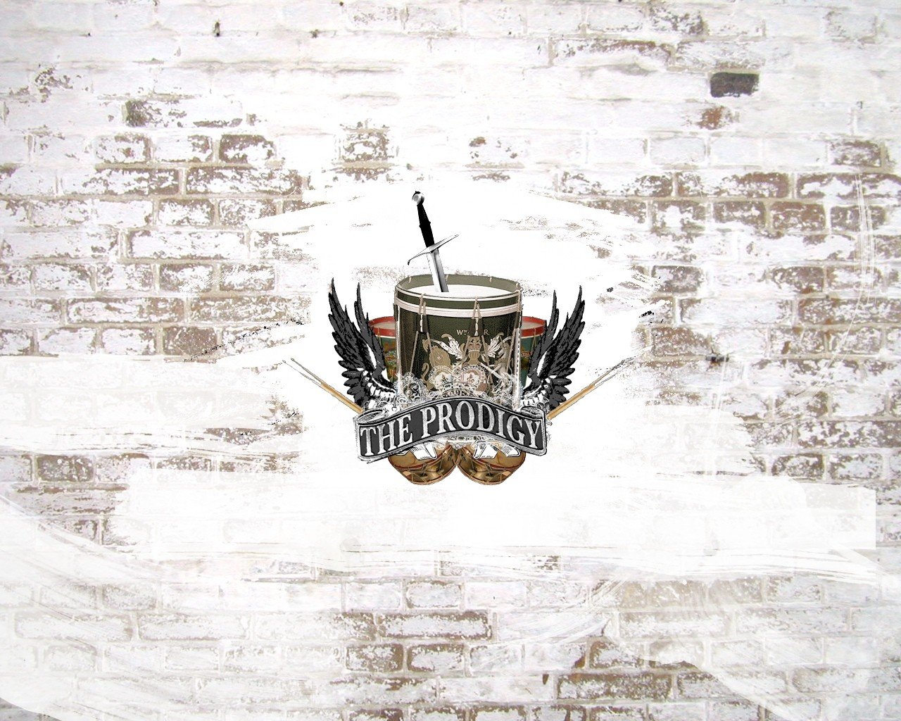 Wallpaper : 1280x1024 px, bricks, drums, The Prodigy, walls 1280x1024 ...