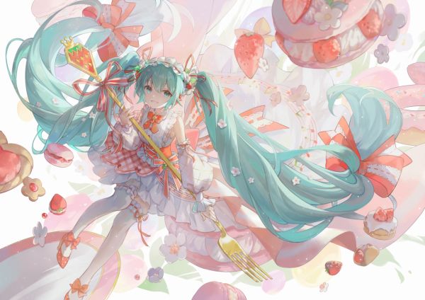 Vocaloid,Hatsune Miku,anime girls,twintails,lolita fashion,smiling