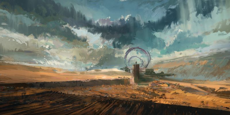 paysage,La peinture,ouvrages d'art,ciel,vent,atmosphère