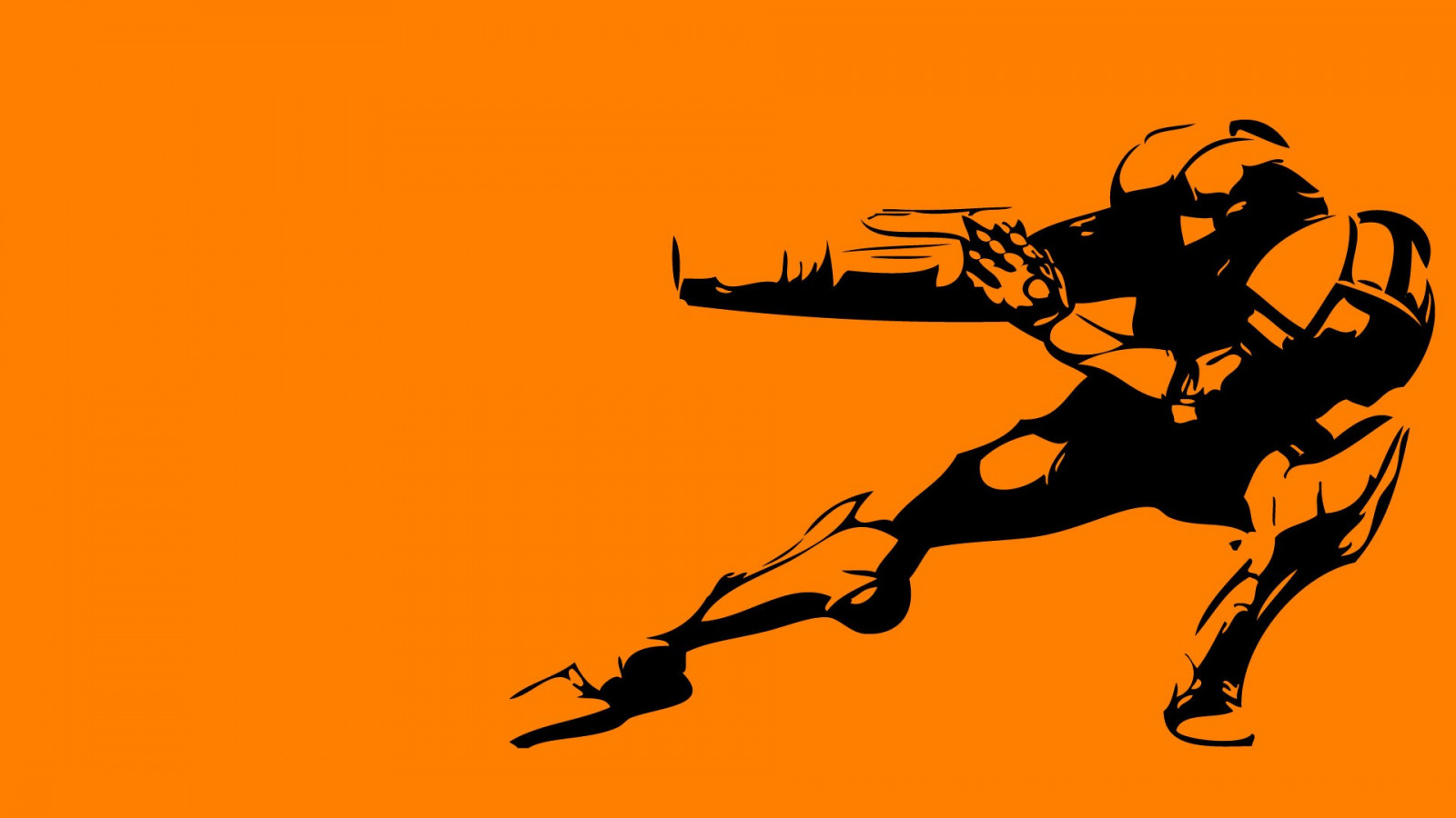 ilustrace, silueta, kreslená pohádka, Metroid, Samus Aran