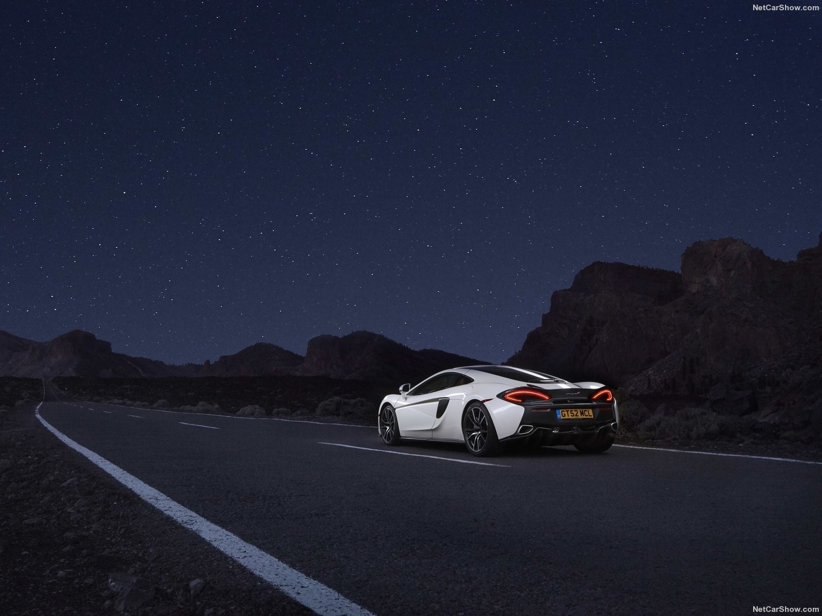 Nacht-, Auto, Fahrzeug, McLaren, Super Auto, Sportwagen, McLaren 570GT, Supercar, Bildschirmfoto, Computer-Tapete, Automobil-Design, Automobil machen