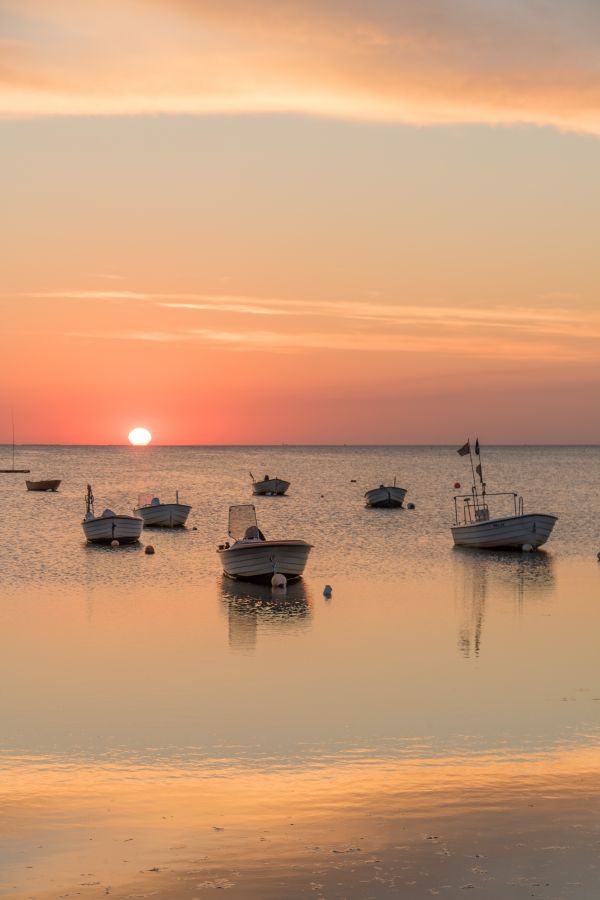 boat,sunset,sea,bay,water,shore