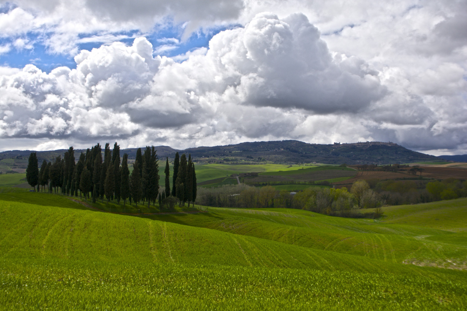 Italia, nuvole, paesaggio, Nikon, Italia, Nuvole, giorno, nuvoloso, colline, Toscana, cipresso, Siena, toscana, Valdorcia, Tamron, cipressi, Paesaggio, Colline, cipressi, campagnatoscana, D7100, Vald orcia, nikond7100