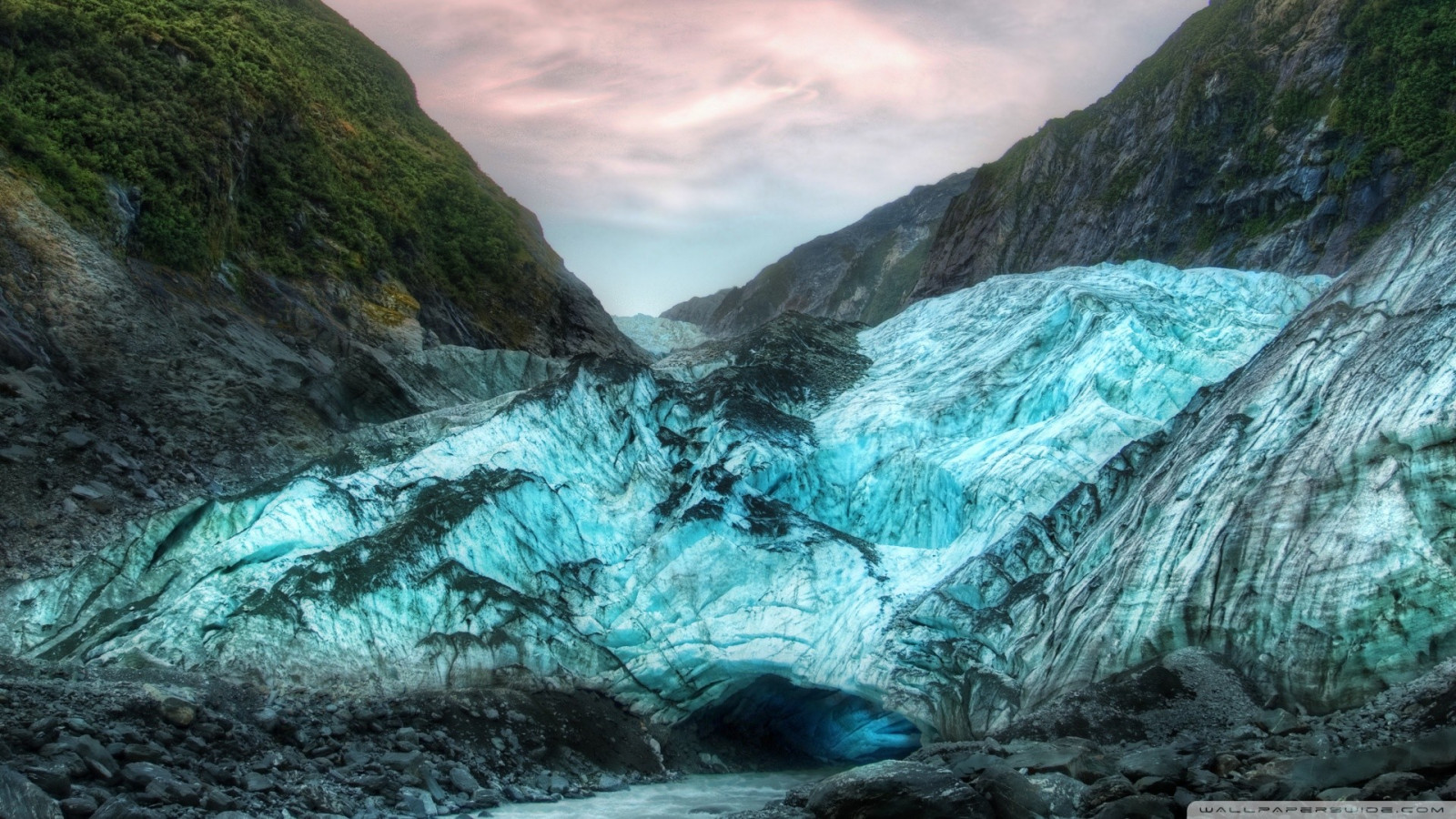 Wallpaper landscape, nature, ice, glaciers, fjord, valley, Formation