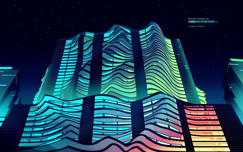 colorato, notte, buio, architettura, neon, astratto colorato, notte, buio, architettura, neon, astratto