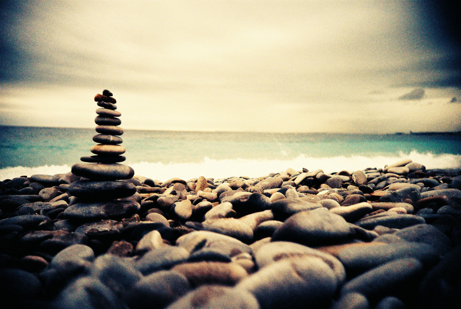 oceán, moře, Francie, film, pláž, voda, 35MM, pěkný, lomo, Lka, xPRO, Lomography, LKA, Velvia, Viněta, Phelan, Cormac, Rockbalancing