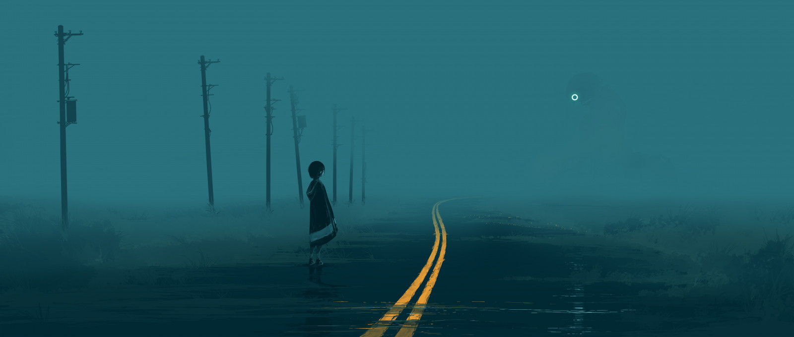 Wallpaper Gracile, artwork, digital art, digital painting, minimalism