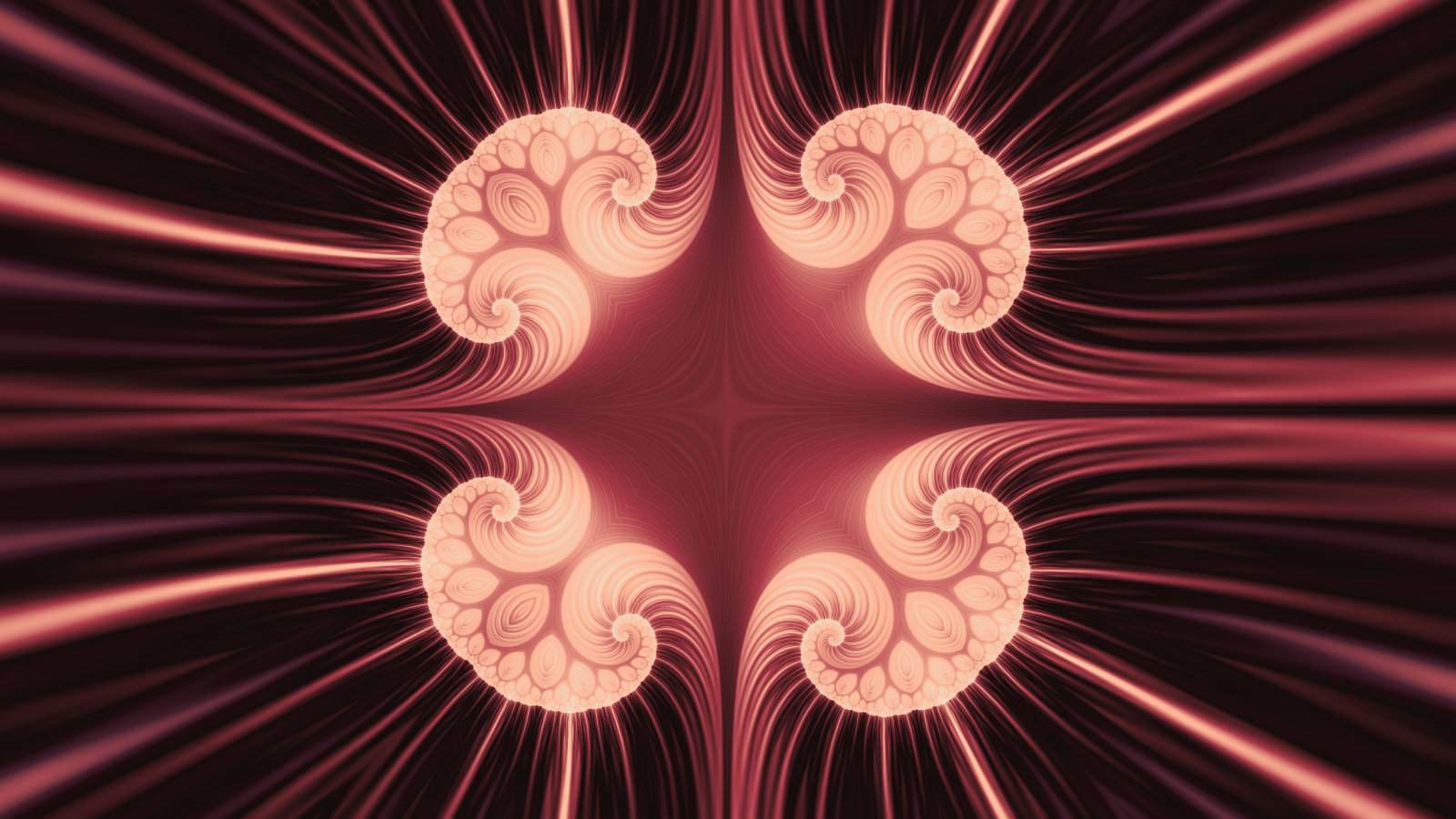 umělecká díla, abstraktní, Červené, fraktály