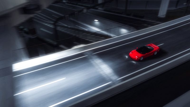 auto, poskytnout, digitální umění, vozidlo, červená auta auto, poskytnout, digitální umění, vozidlo, červená auta