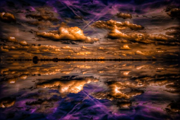 sunlight, sunset, night, nature, reflection, sky
