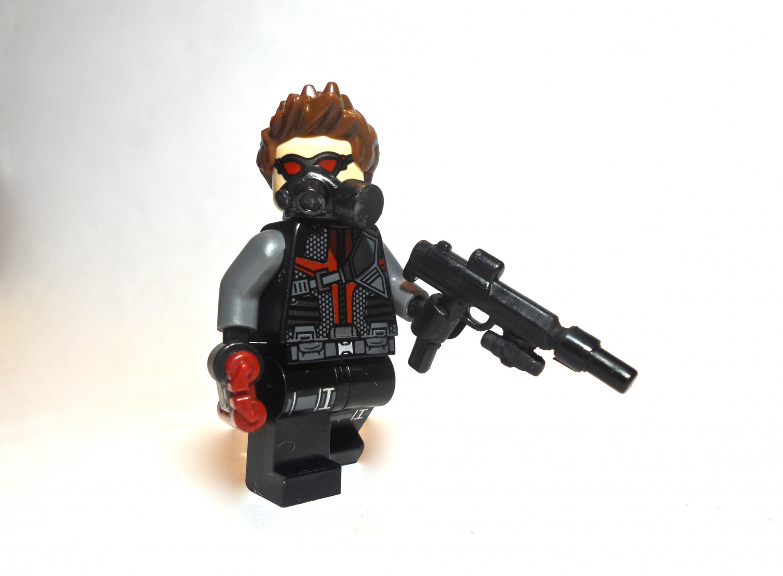 6, oko, noc, vlasy, voják, ostnatý, LEGO, čas, jestřáb, 10, 5, 7, 8, 9, Drobný, svítilna, operace, série, Hawkeye, minifig, minifigs, bombardovat, přízrak, ops, Avengers, sbírat, taktický, MP7, brickarms, brickforge