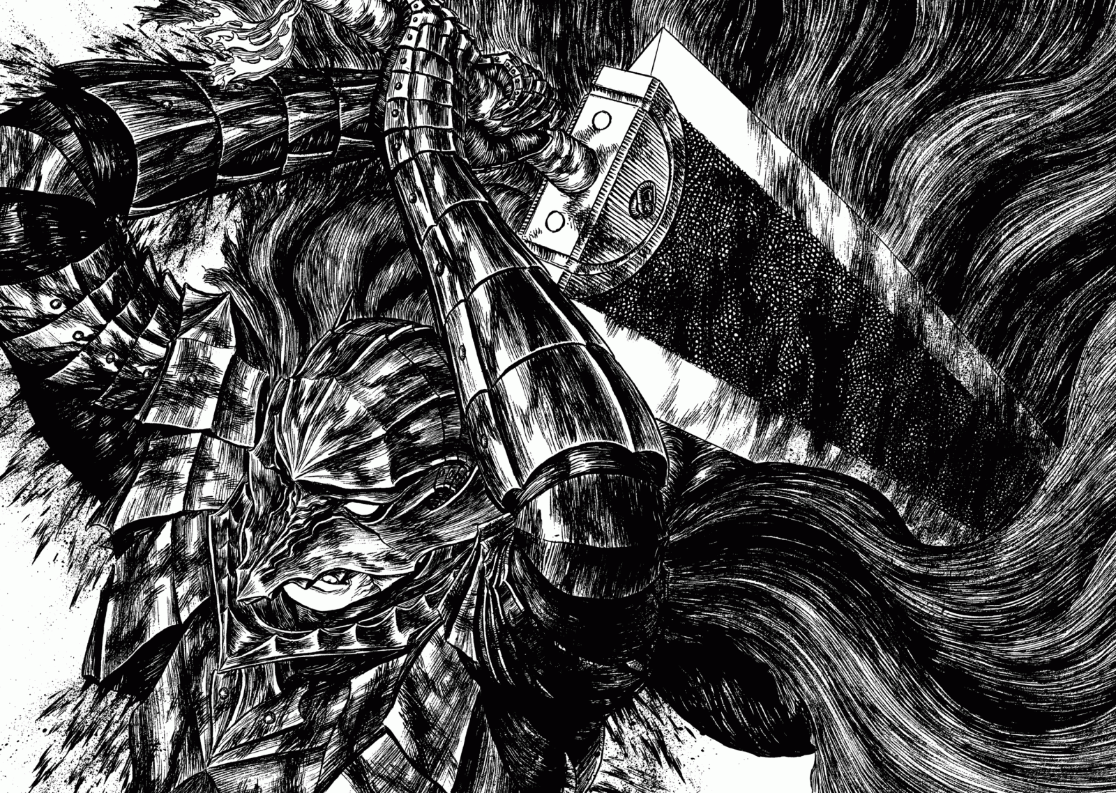Wallpaper Berserk Manga Guts Sword Dragonslayer 2560x1821 