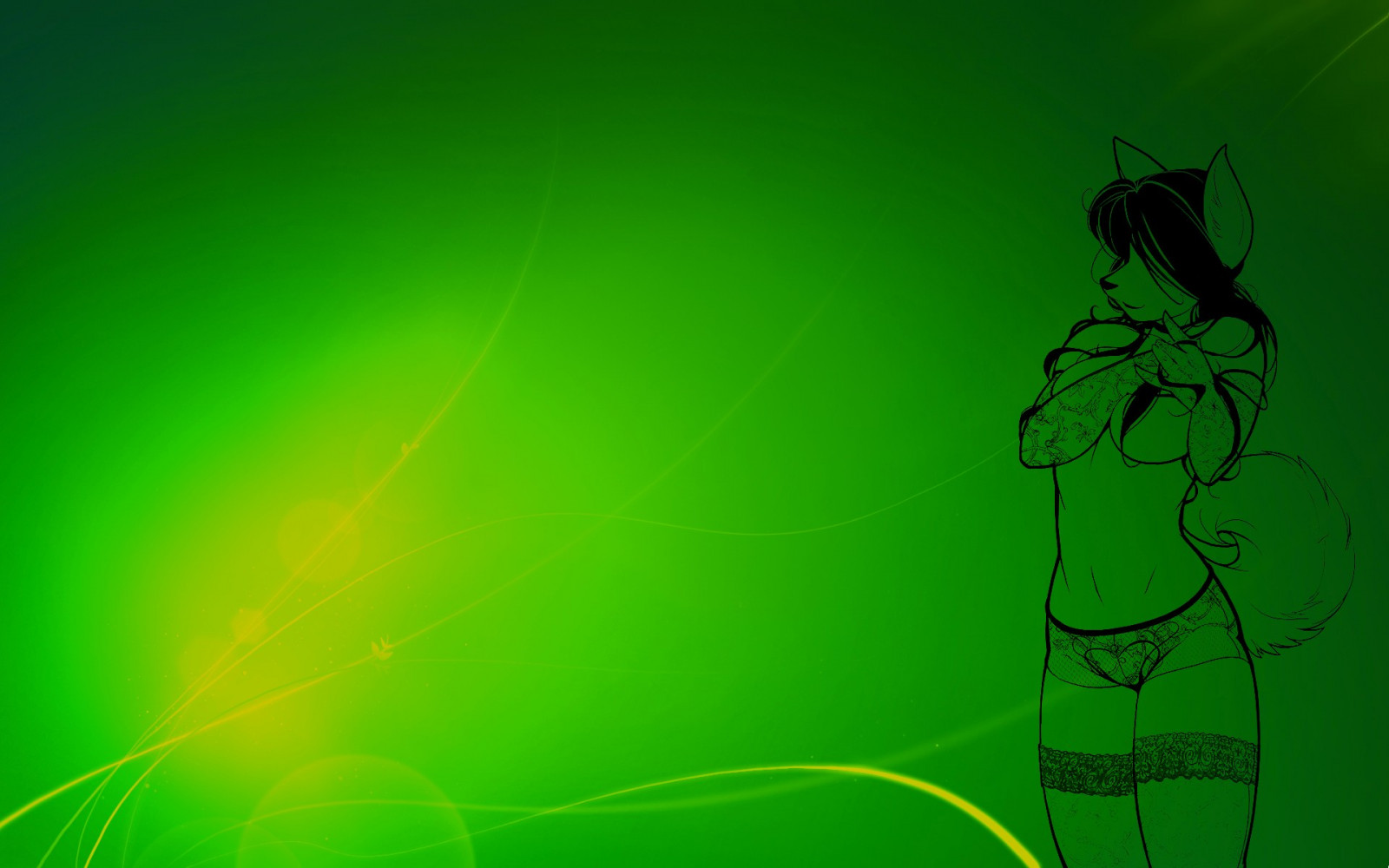 luce del sole, illustrazione, verde, cerchio, peloso, Anthro, foglia, linea, sfondo del computer, font