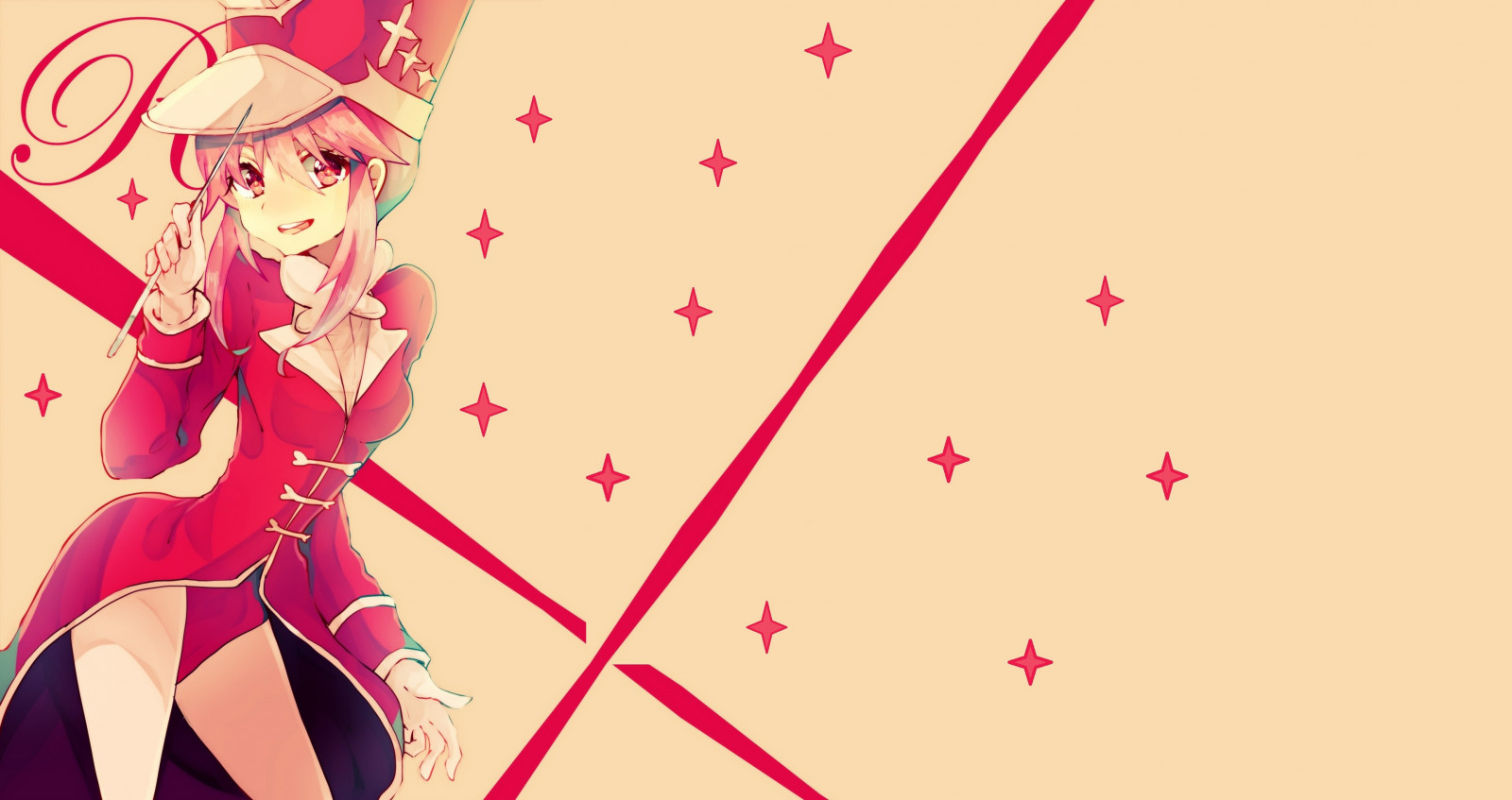 ilustrace, anime, anime dívky, kreslená pohádka, Jakuzure Nonon, Kill la Kill, růžový, čára, font