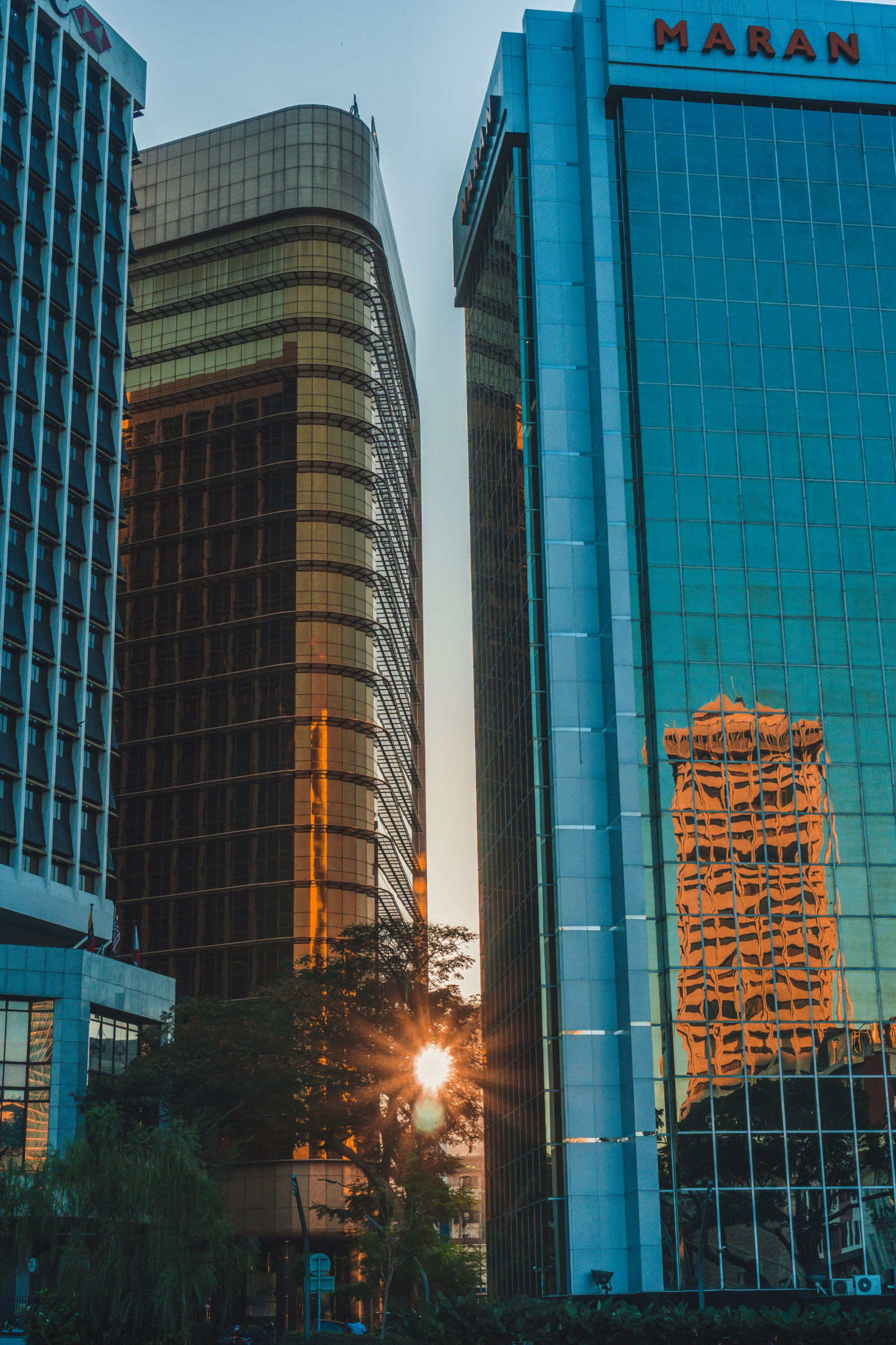 Kuala Lumpur, Malajsie, město, architektura, panoráma, budova