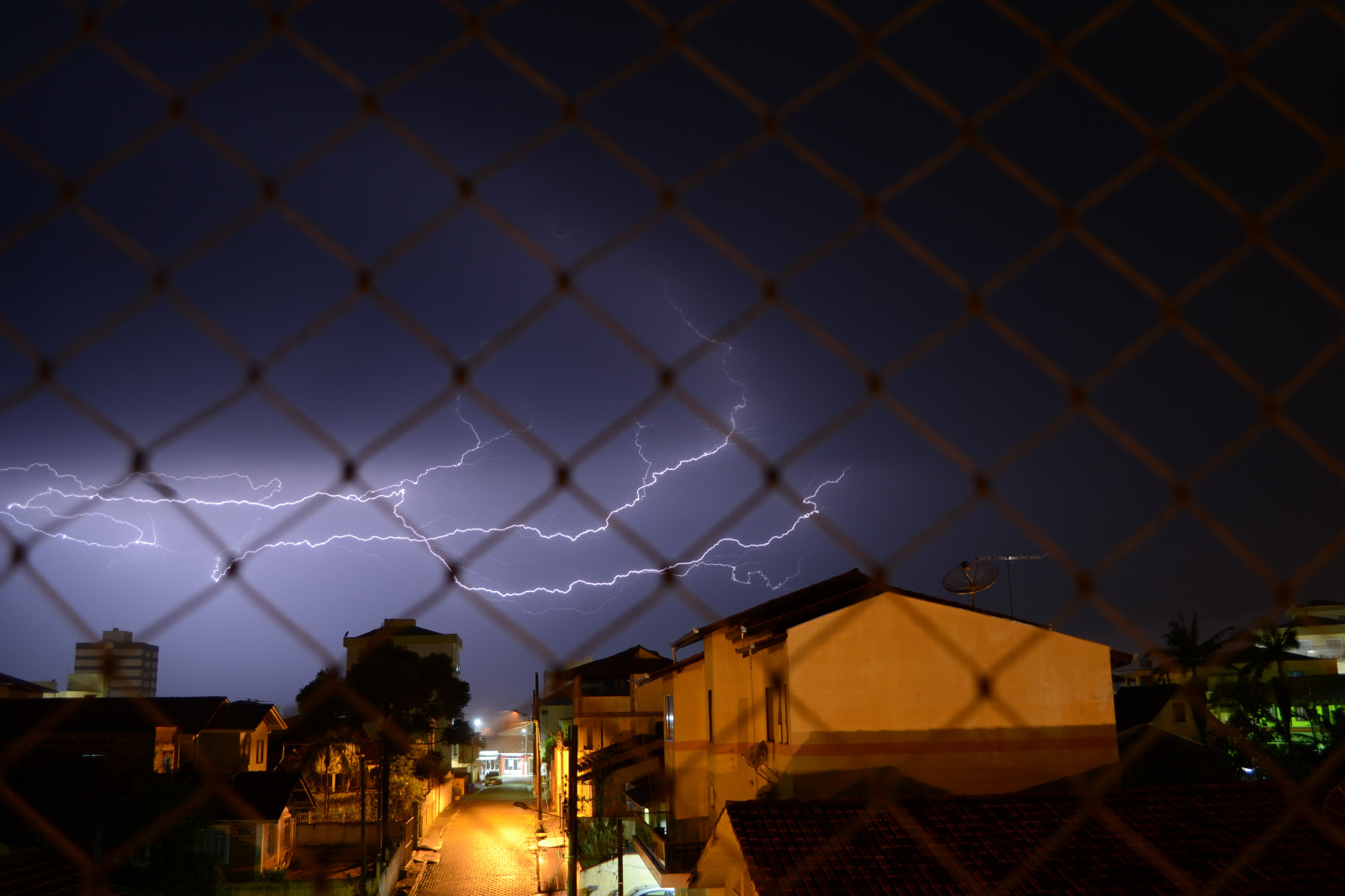 Wallpaper night, architecture, nature, sky, lightning, storm, evening, atmosphere, Nikon