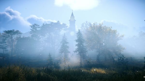 cloud,sky,atmosphere,tower,Natural landscape,tree