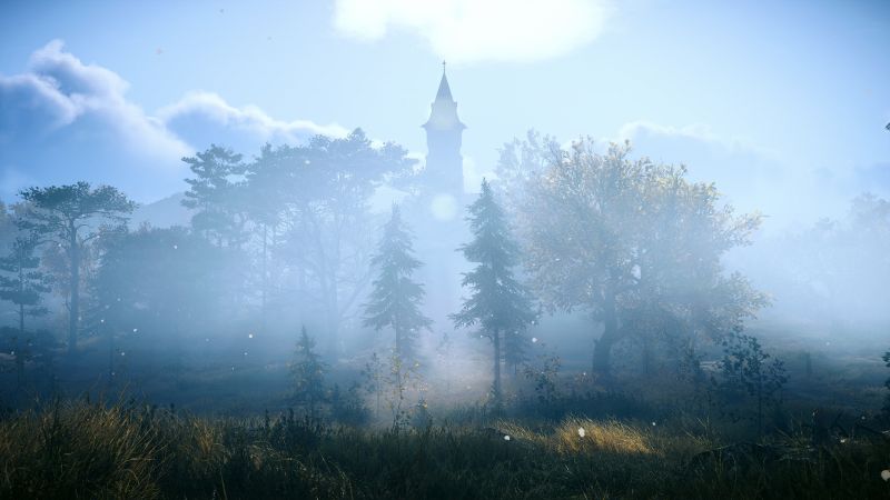 mrak,nebe,atmosféra,věž,Natural landscape,strom