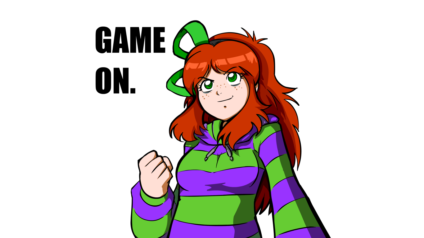 Wallpaper : illustration, anime, cartoon, Vivian James, GamerGate ...