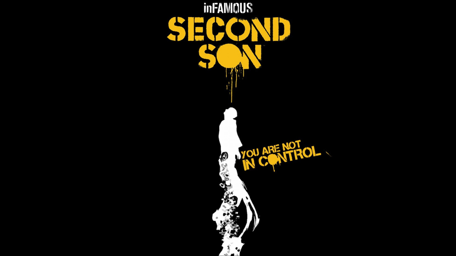 đen, trò chơi điện tử, Chủ nghĩa tối giản, bản văn, Logo, nhãn hiệu, Infamous Second Son, Quảng cáo, 1920x1080 px, phông chữ