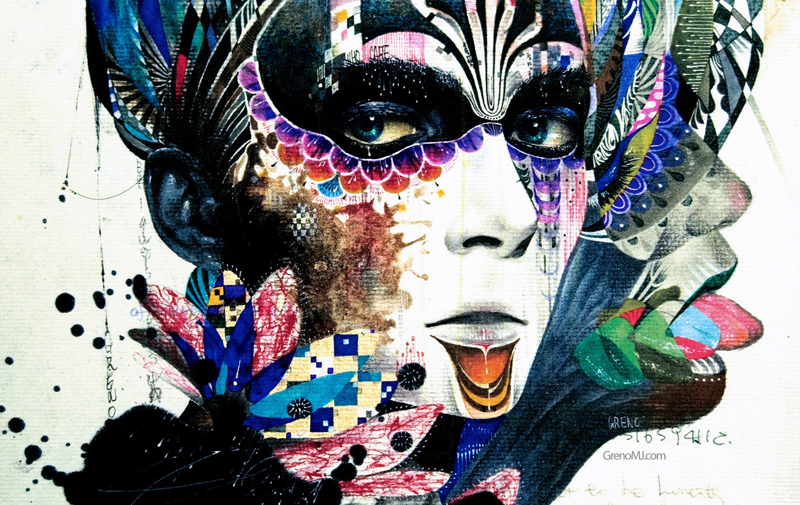 Minjae Lee, greno89, ผู้หญิง, งานศิลปะ, จิตรกรรม, ใบหน้า